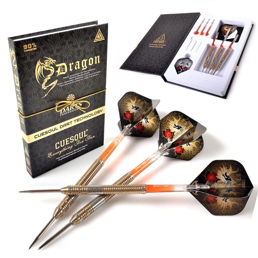 ダーツ CUESOUL Dragon Fashionable 90% CUESOUL Dragon 90％タングステン22g / 24g / 26gスチールチップダーツ